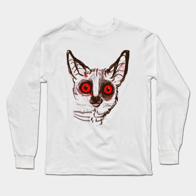 Galago Lemur Long Sleeve T-Shirt by belettelepink